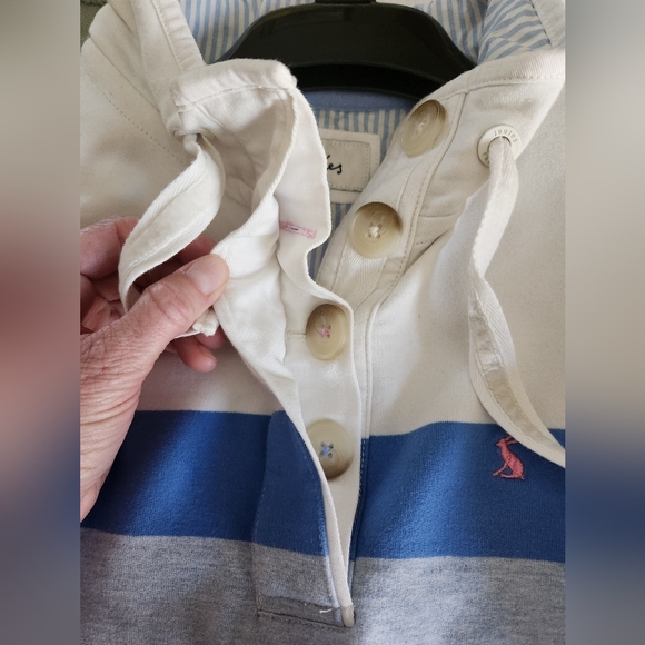 Joules Funnel Neck Heavyweight Cotton Top - Picture 3 of 5